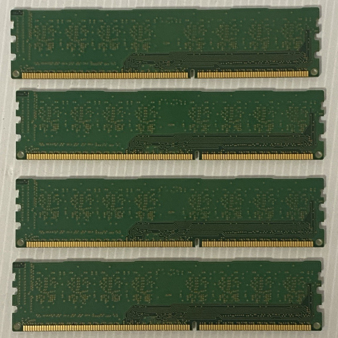 Lot of 4 – Micron 4GB 1RX8 Desktop RAM | PC3-12800U-11-11-A1 MT8JTF51264AZ-1G6E1