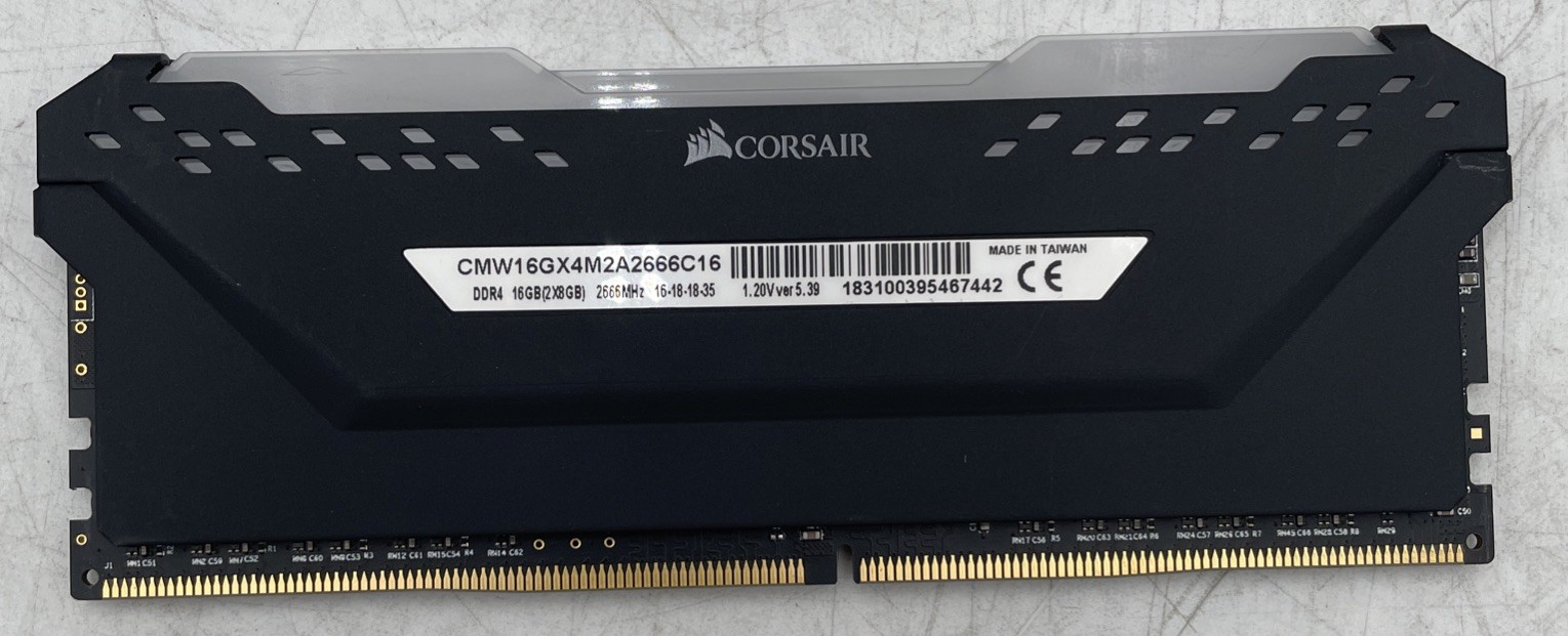 Corsair Vengeance RGB PRO 8 GB Desktop Memory (CMW16GX4M2A2666C16) – Black