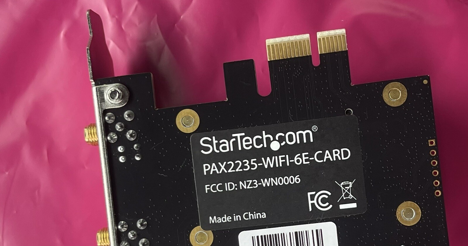 StarTech Wi-Fi 6E PCIe Network Card with Bluetooth 5.3 PAX2235-WIFI-6E-CARD