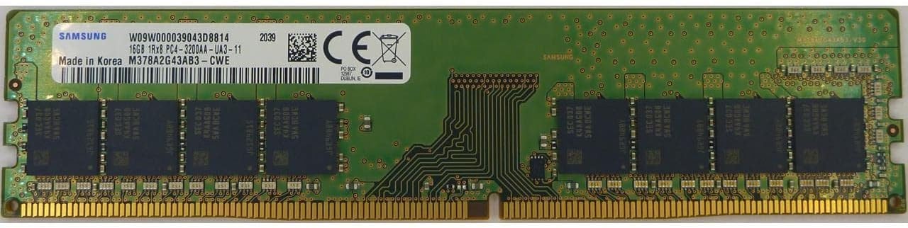 Samsung 16GB (1x16GB) RAM DDR4 3200MHz M378A2G43BB3-CWE