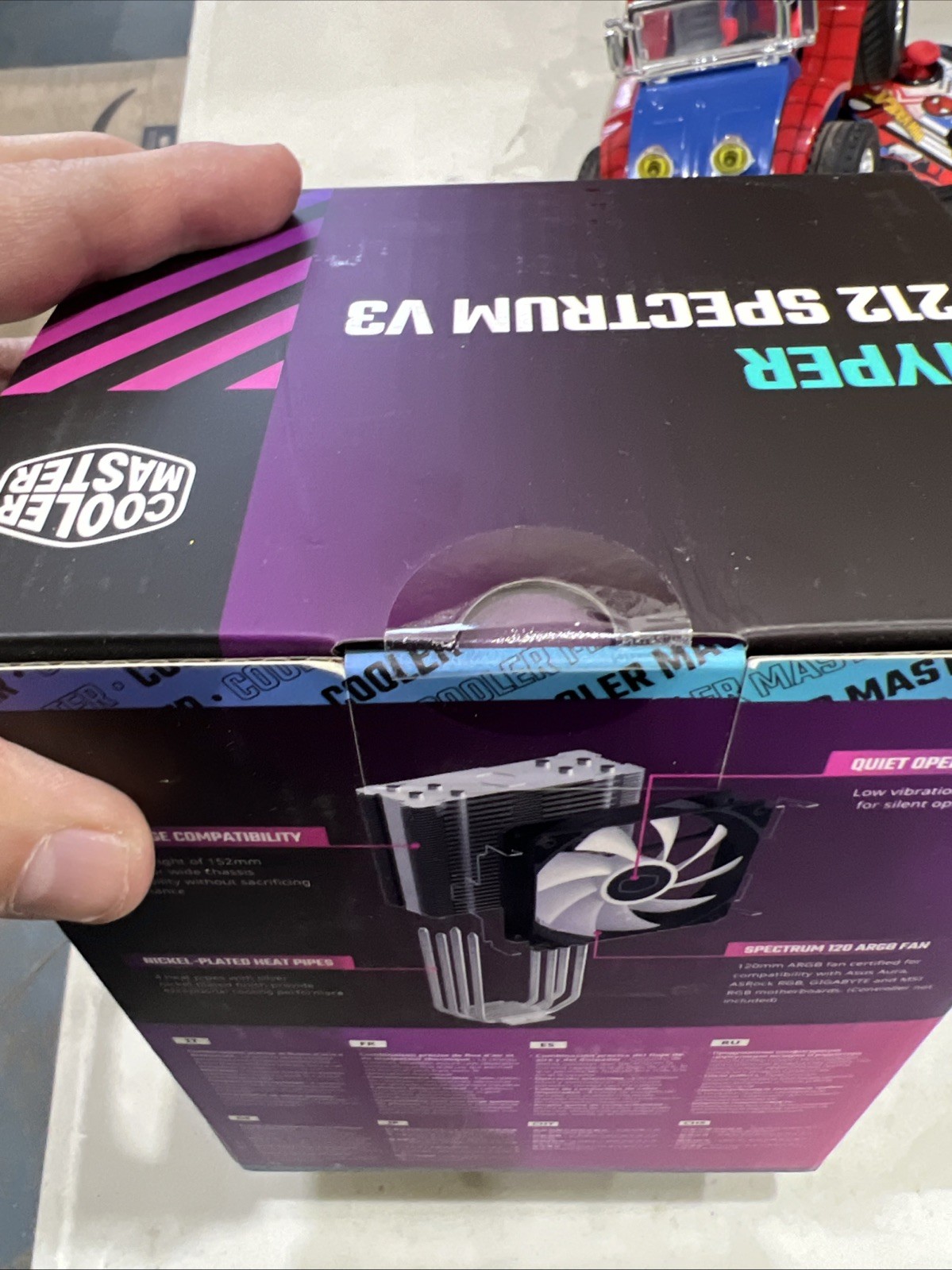 Cooler Master Hyper 212 Spectrum V3 ARGB CPU Cooler 120mm Fan AMD Intel 4-Pin