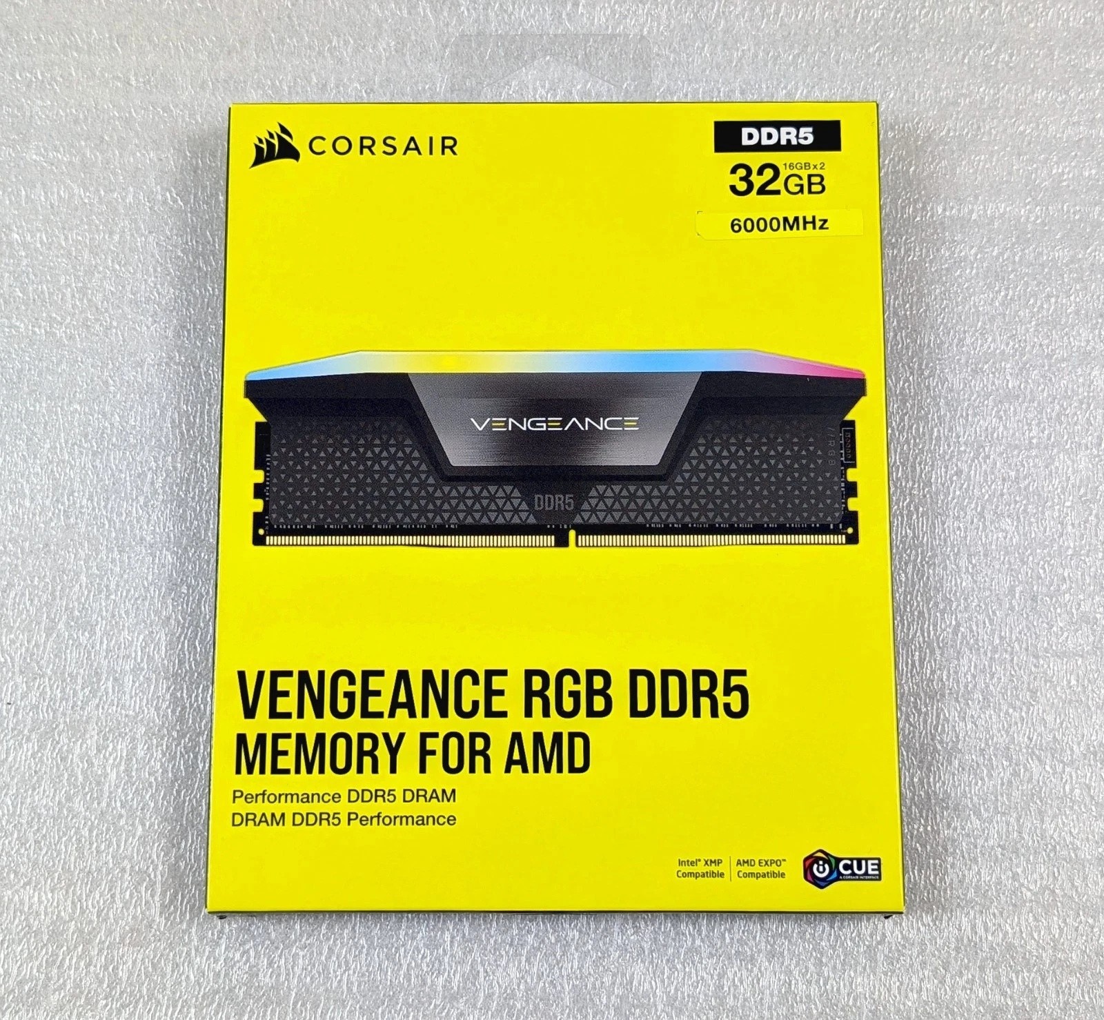 Corsair Vengeance RGB 32GB (2x16GB) DDR5 6000MHz CL36 SDRAM RGB Memory