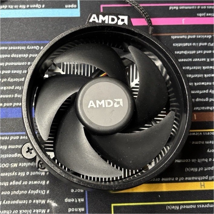 AMD CPU Fan with Heatsink for CPUs 4-Pin Black Aluminum Plastic Cooling System