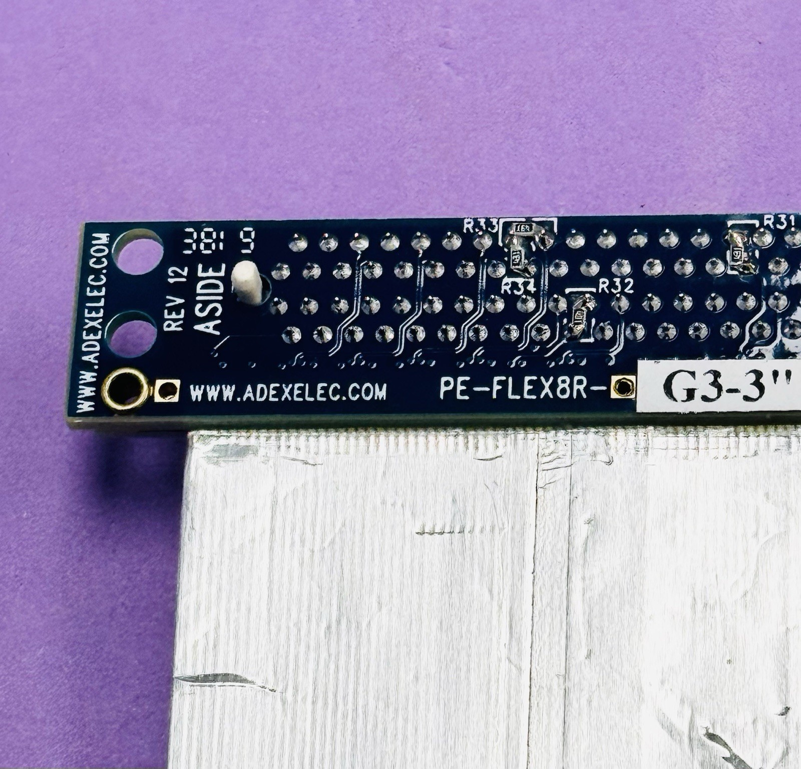 ADEX 3″ Electronics PE-FLEX8R-G3-3″ PB-PEX8 Rev 02 Flexible Cable Extender Card