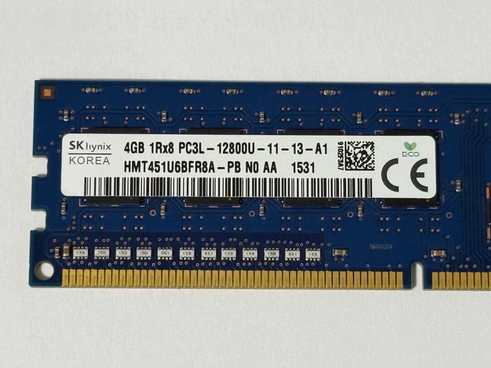 TESTED GOOD 4GB SK Hynix HMT451U6BFR8A-PB PC3L-12800U DDR3 Desktop Ram