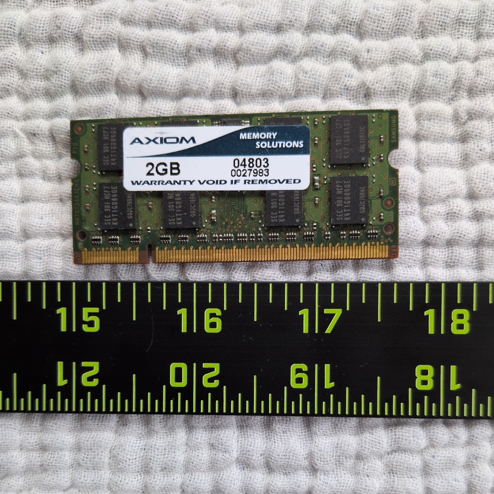 Axiom Memory Solutions 2GB Samsung Memory Module M470T5663EH0