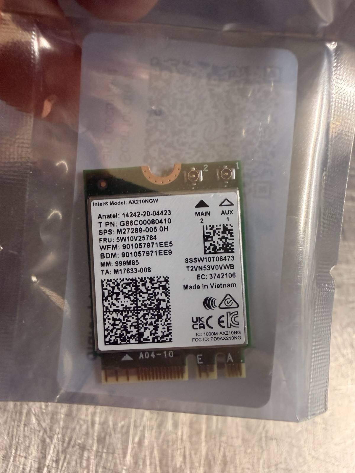 WiFi 6E Wireless Card Intel AX210 NGW Bluetooth 5.3