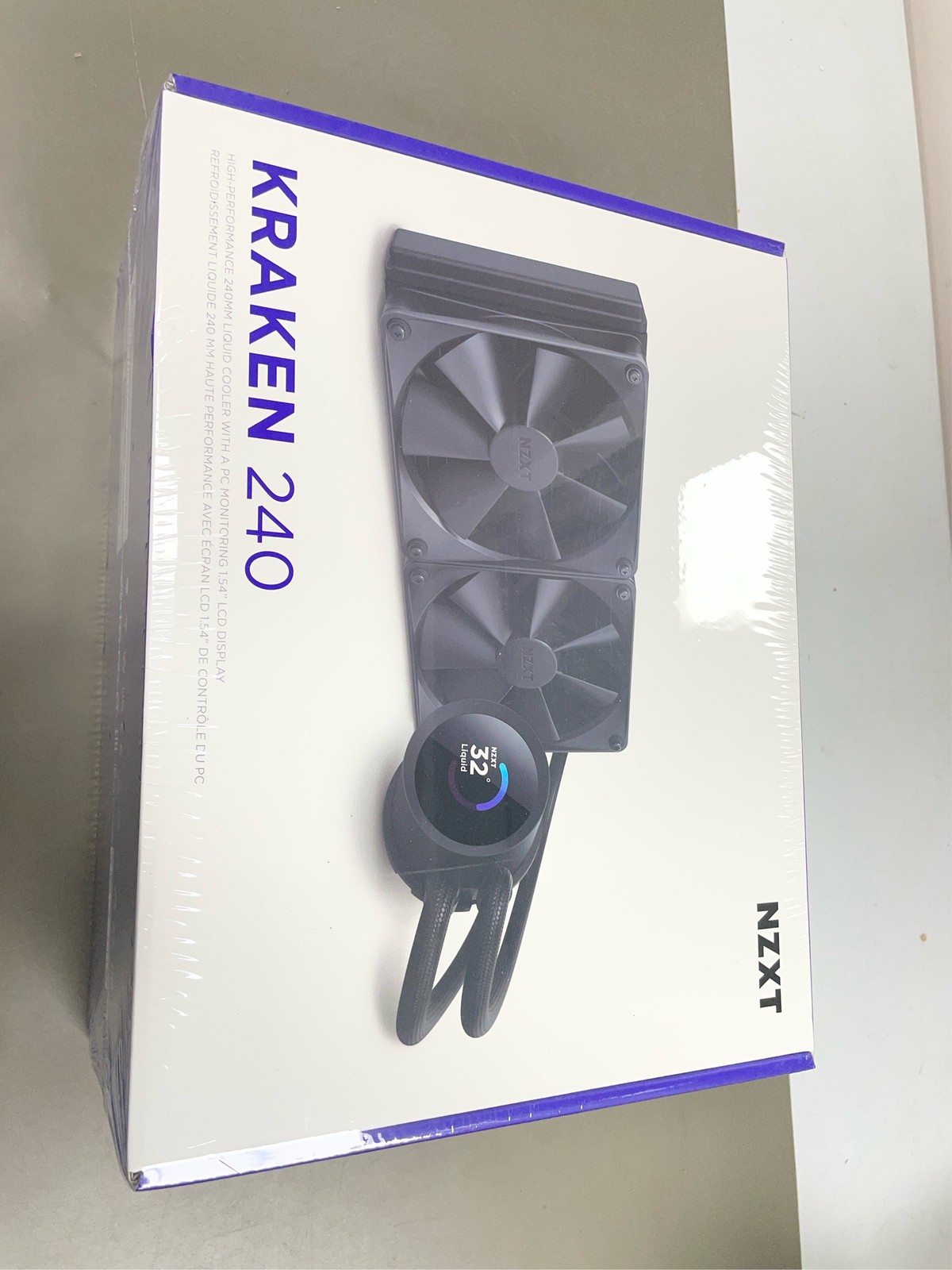 NZXT – Kraken 240mm Radiator CPU Liquid Cooler (1 x 120mm F Fans) with 1.54″ L 2