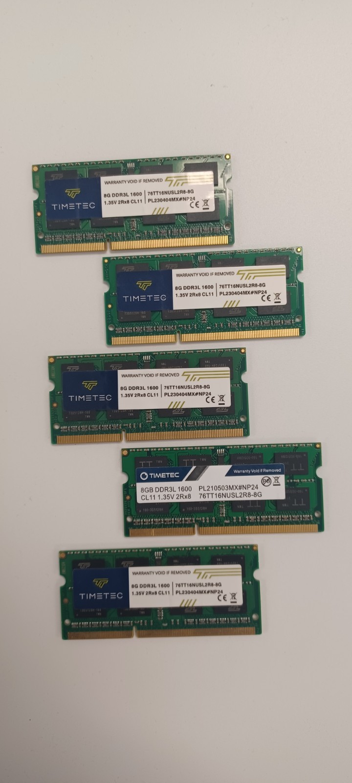 5-Timetec 8GB DDR3L / DDR3 1600MHz (DDR3L-1600) PC3L-12800