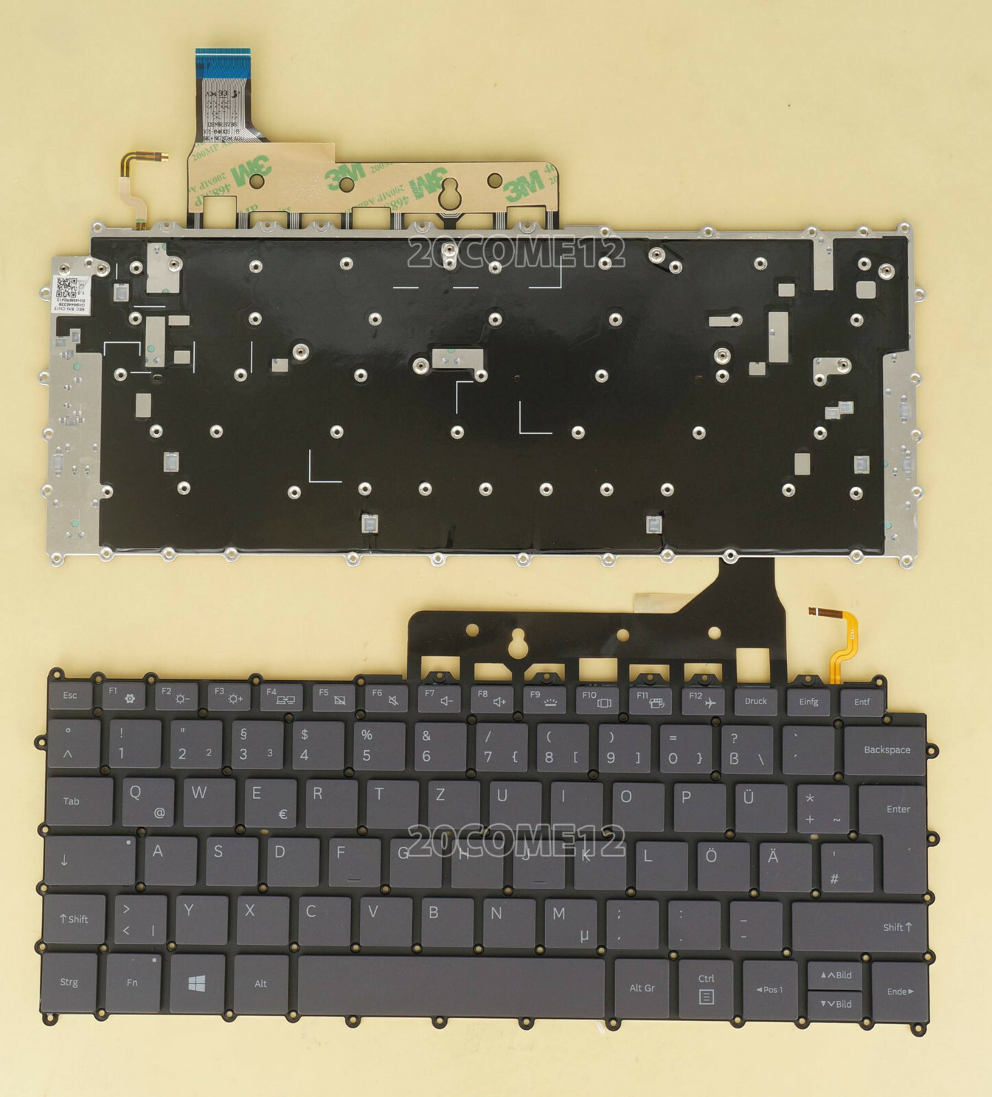 NEW FOR Samsung Galaxy Book S laptop Keyboard Backlit German Tastatur