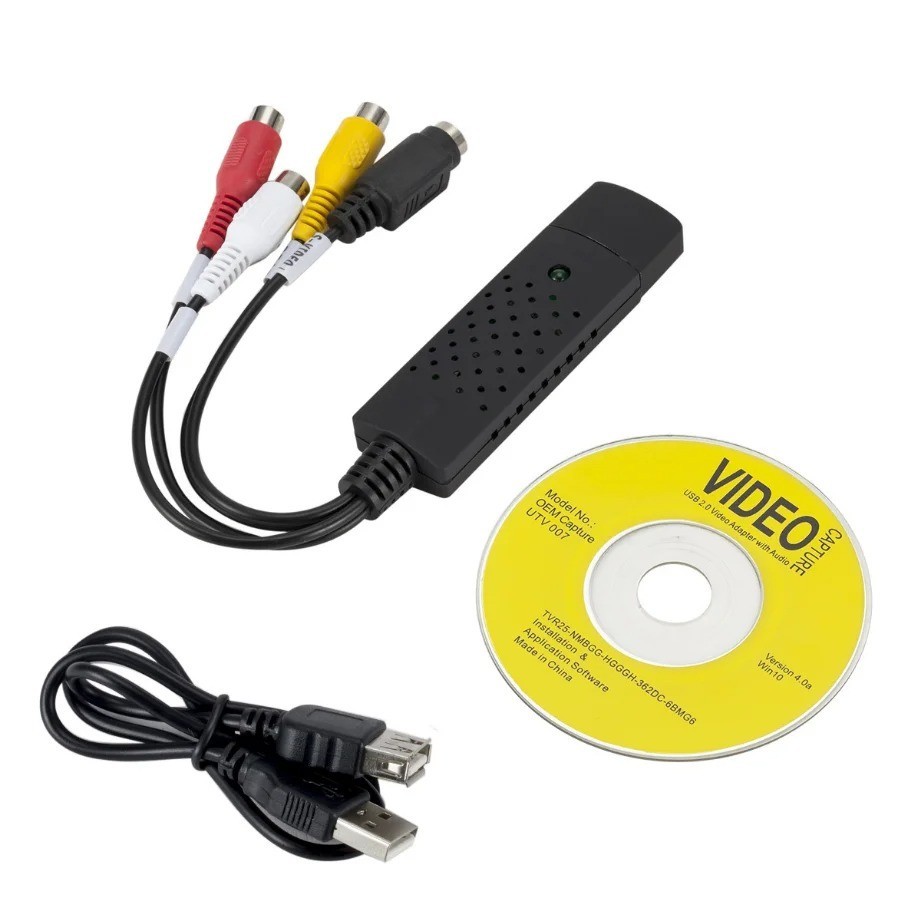 USB 2.0 Audio Video VHS to DVD VCR PC HDD Converter Adapter Digital Capture Card