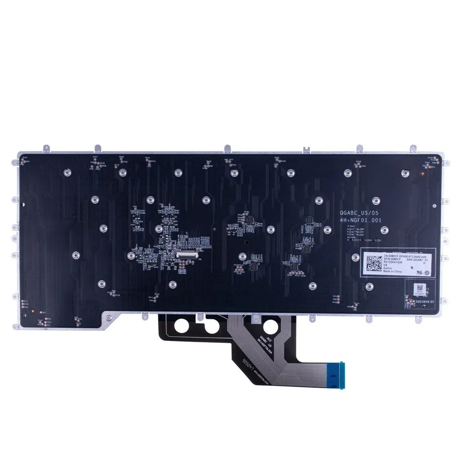 US Keyboard for DELL Alienware M15 R2 R3 00T44R 0080CF RGB Backlit