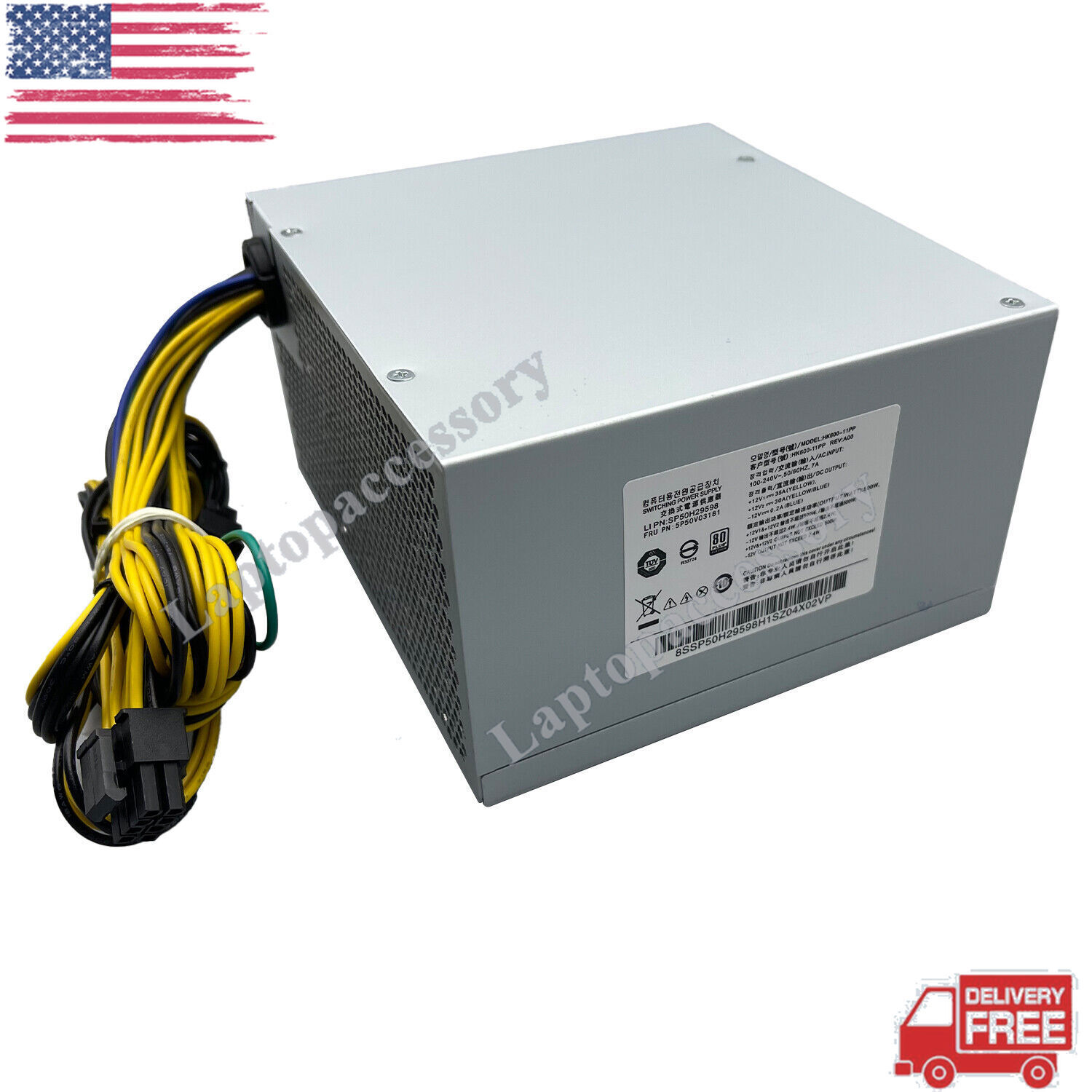 For Lenovo P340 P330 P350 P328 P310 Power Supply Unit HK600-11PP 5P50V03181 500W