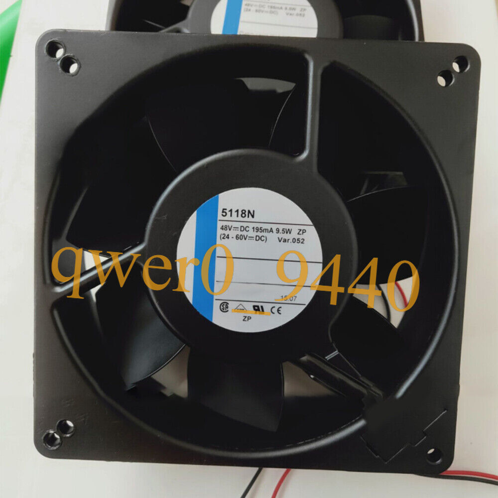 5118N 48V 9.5W 135x135x38mm 2-wire Cooling Fan