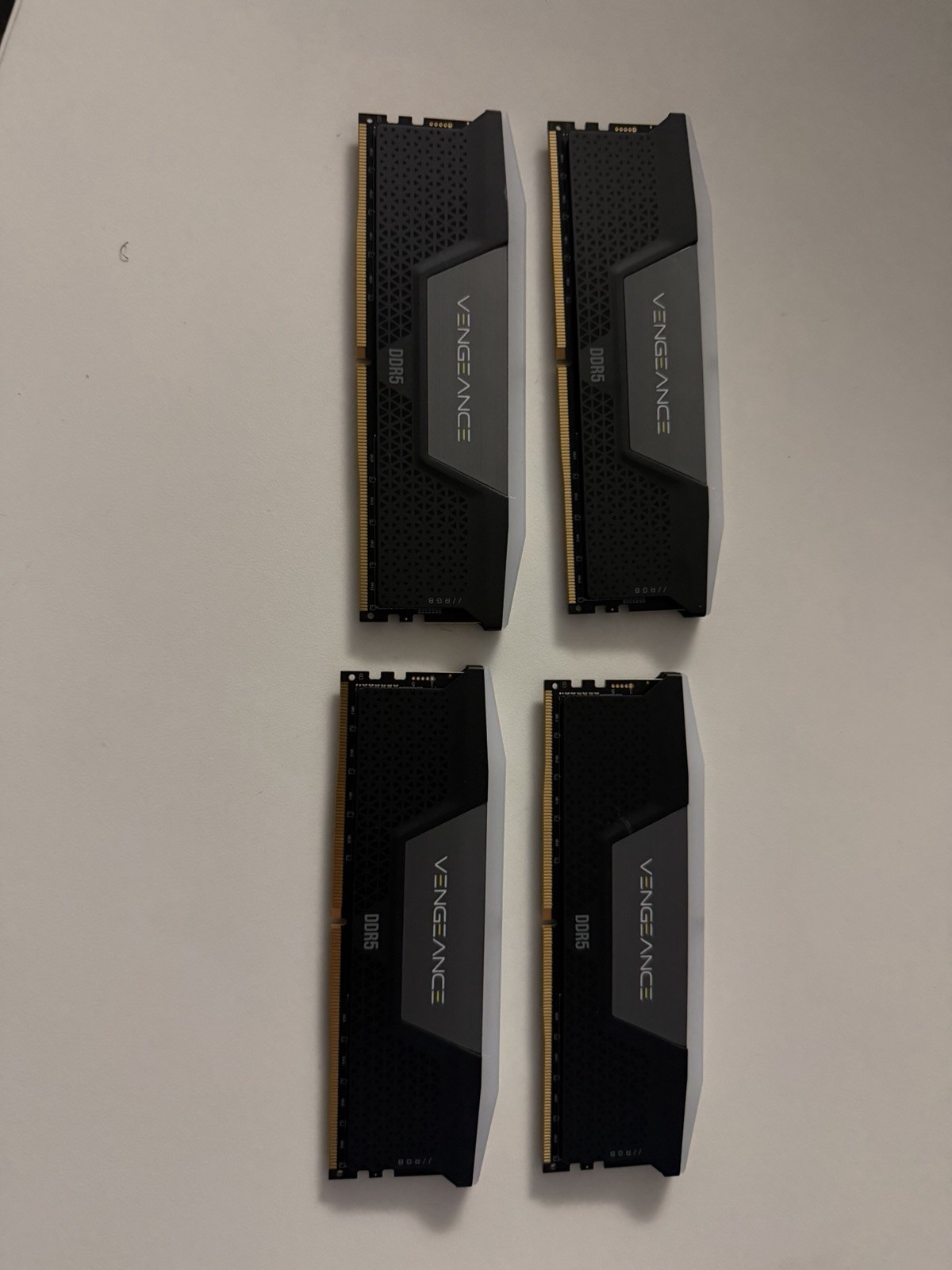 CORSAIR VENGEANCE RGB 128GB (32GBx4) DDR5 DRAM 5600MT/s Memory Kit