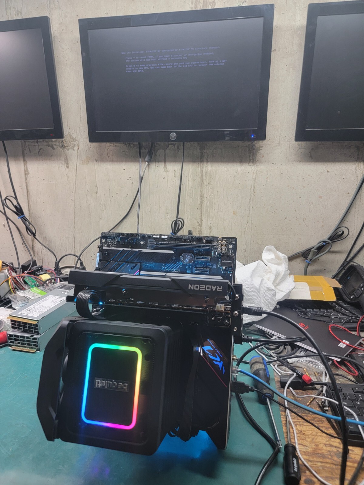 CPU + GPU Motherboard Frame Bench Holder Support Mining Miner RIG Crypto Mine
