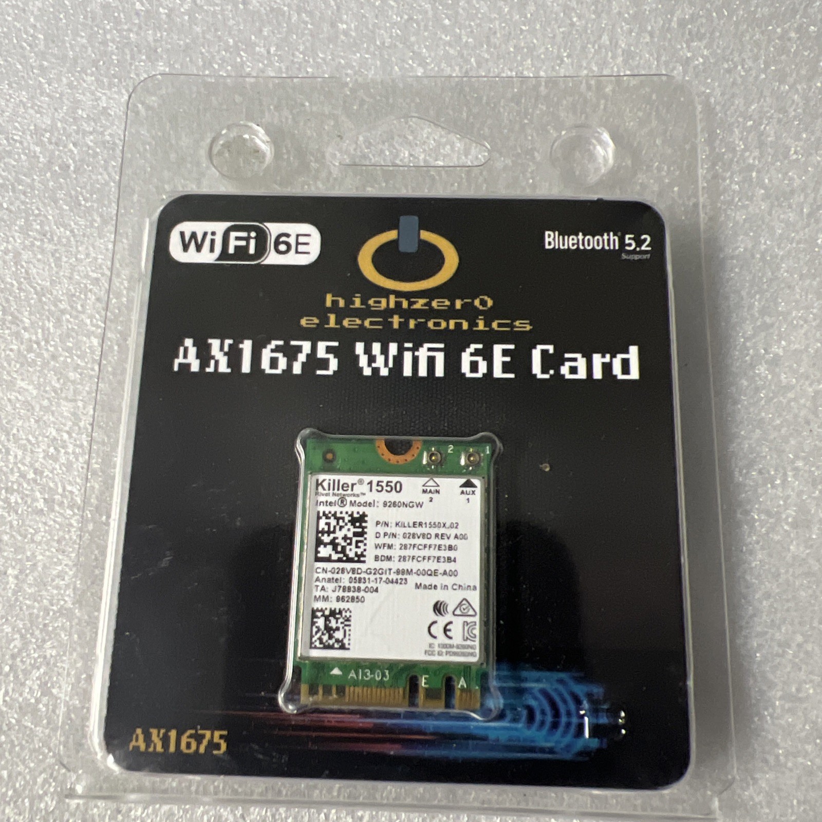 Intel AX210 AX210NGW WiFi 6E adapter Dual Band Network Card Bluetooth 5.2 Window