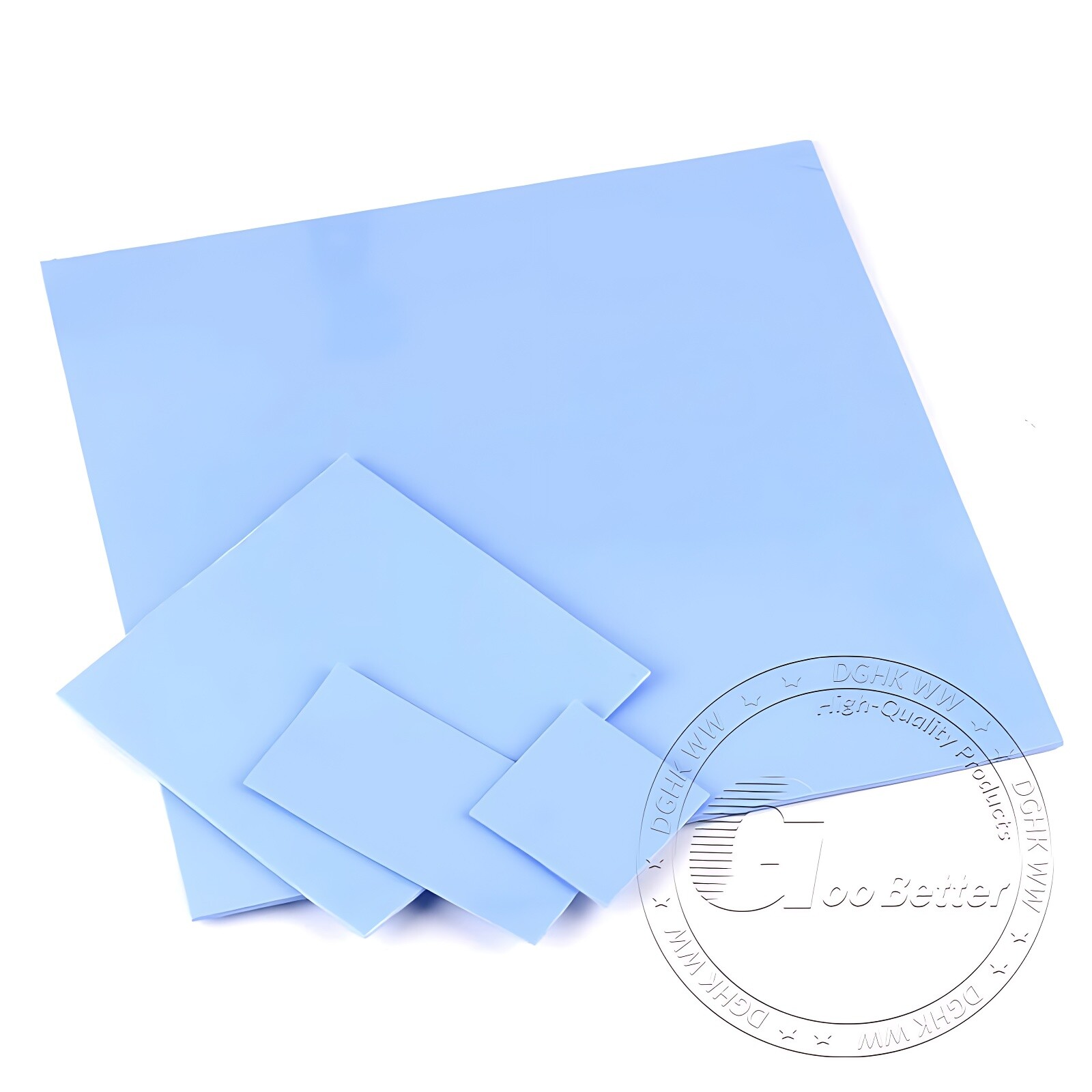 Thermal Conductive Blue Silicone Pad 0.5mm 1mm 1.5mm 2mm 2.5mm 3mm Thickness