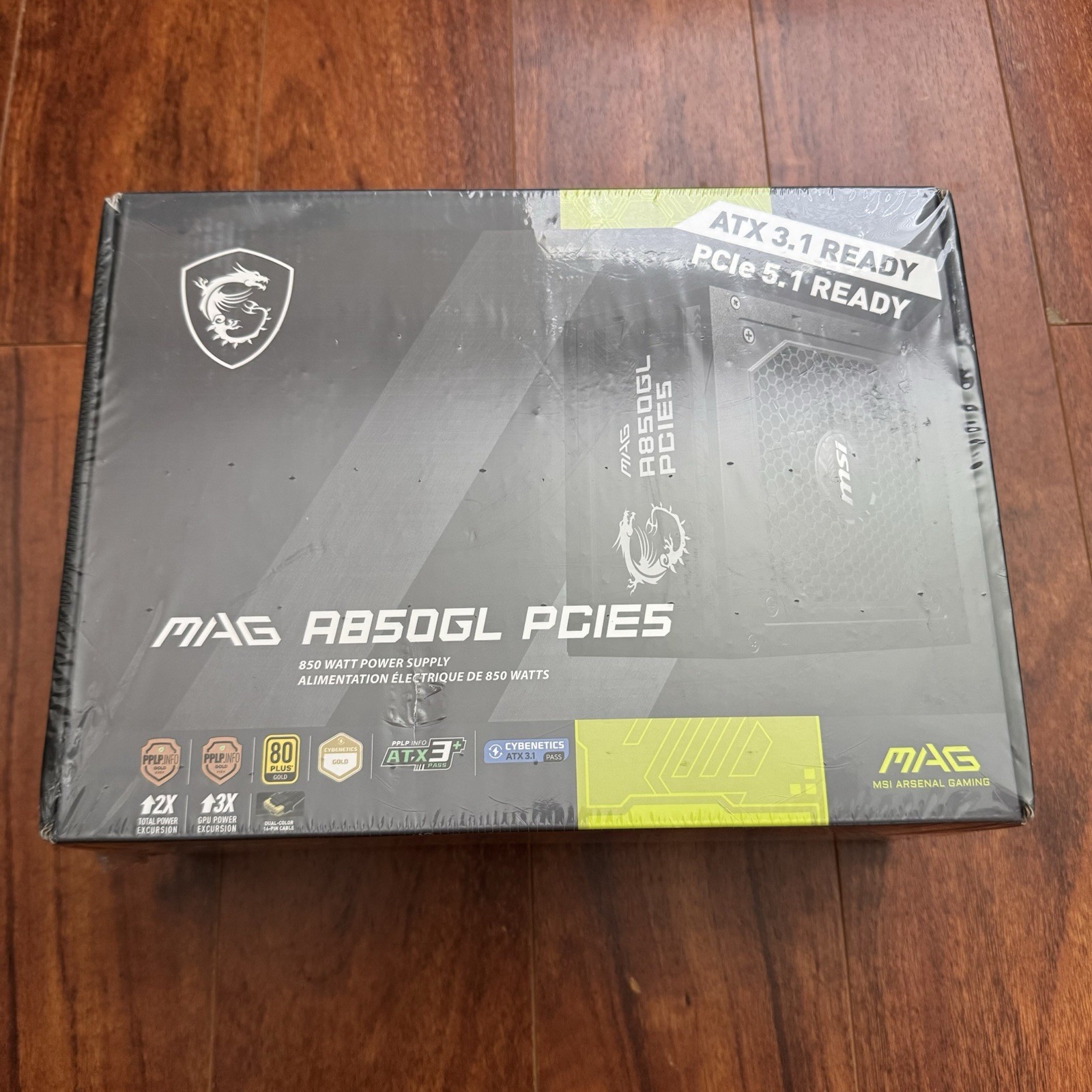 MSI – MAG A850GL PCIE5 850W ATX Power Supply 80+ Gold (306-7ZP8A23-CE0) New