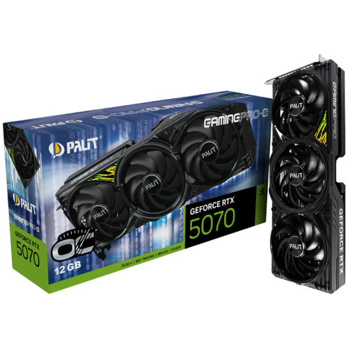 Video Card Palit RTX 5070 GamingPro-S OC 12GB 2325MHz GDDR7 NE75070T19K9-GB2050U