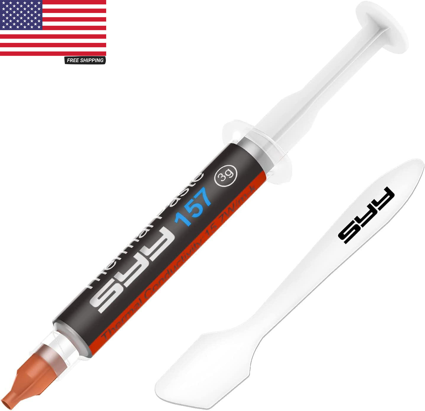 Thermal Paste with Tool Kit, 3 Grams CPU Paste Thermal Compound Paste Heatsink f