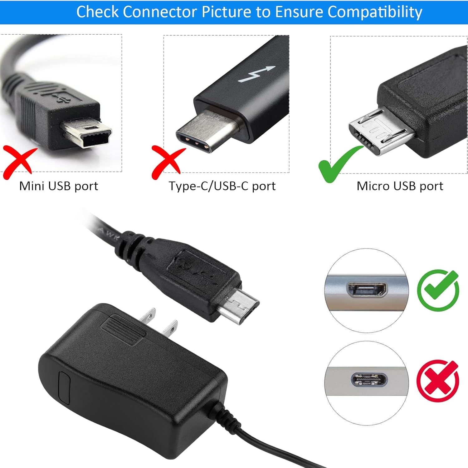 Universal 5V 2A Micro USB Power Adapter – Reliable and Portable Charging