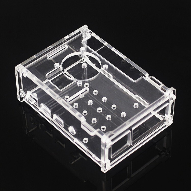 Translucent Clear Raspberry Pi 4 and 4B Case w/ Fan
