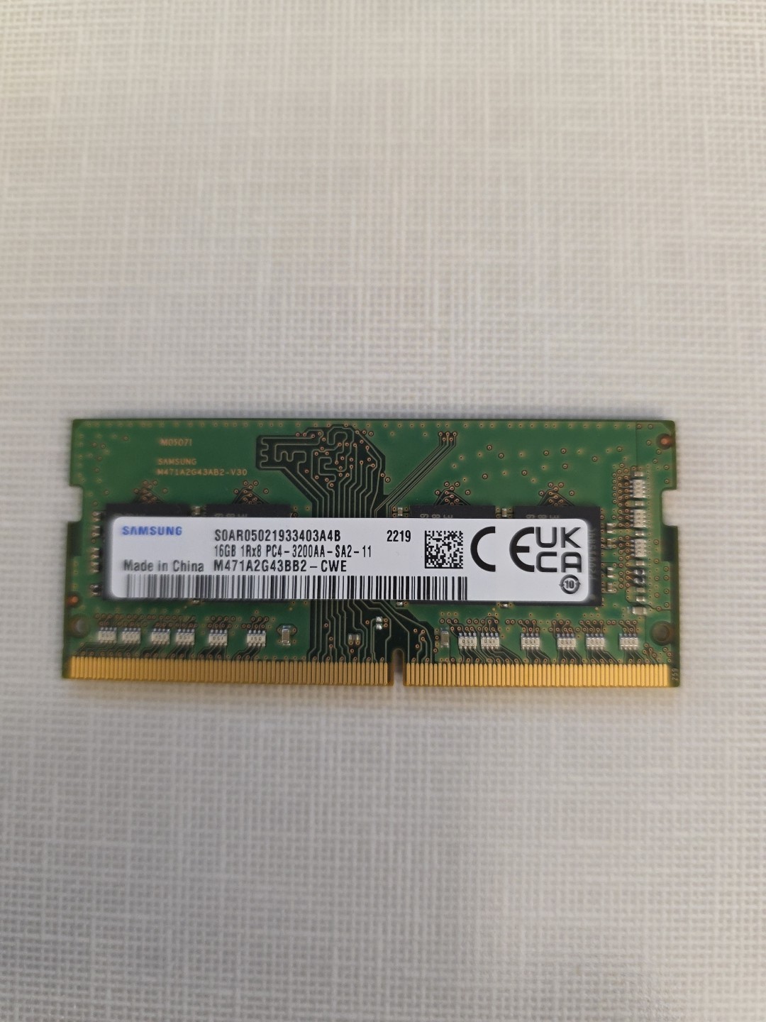 SAMSUNG 16GB DDR4 3200MHz LAPTOP MEMORY RAM SODIMM