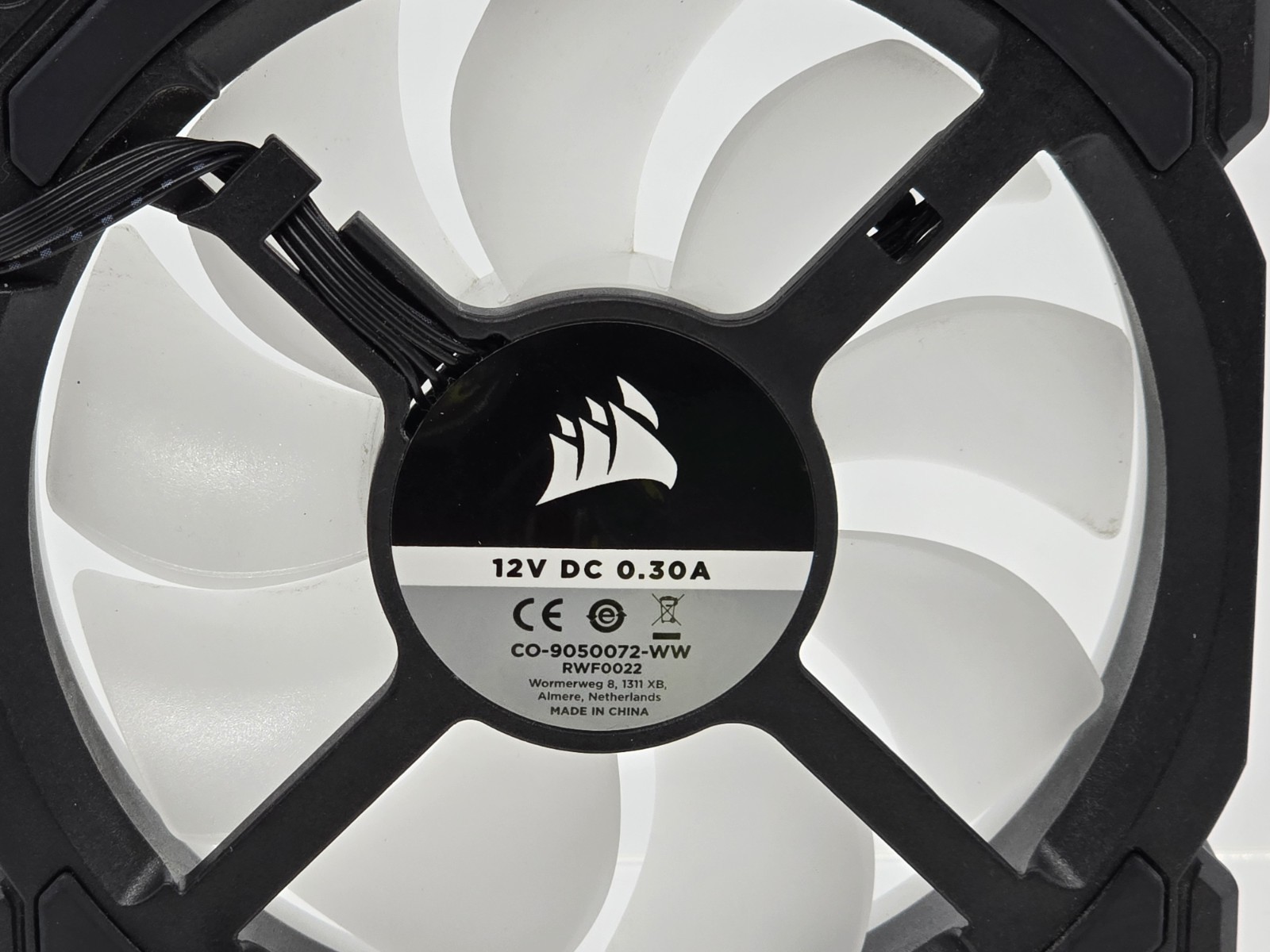 Corsair Cooling Fan RWF0022 with CABLE 12V DC 0.30A