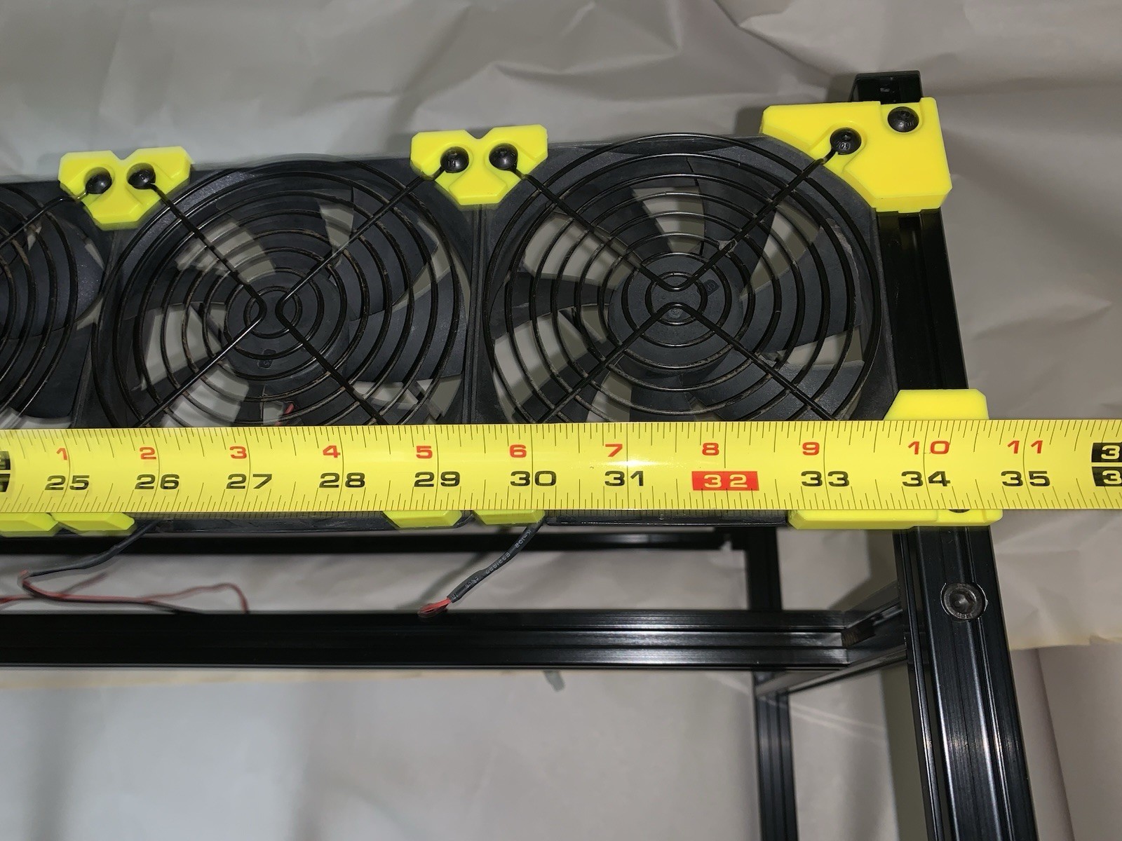 8 GPU Aluminum Stackable Open Air Mining Case Computer Frame Rig Fans Assembled