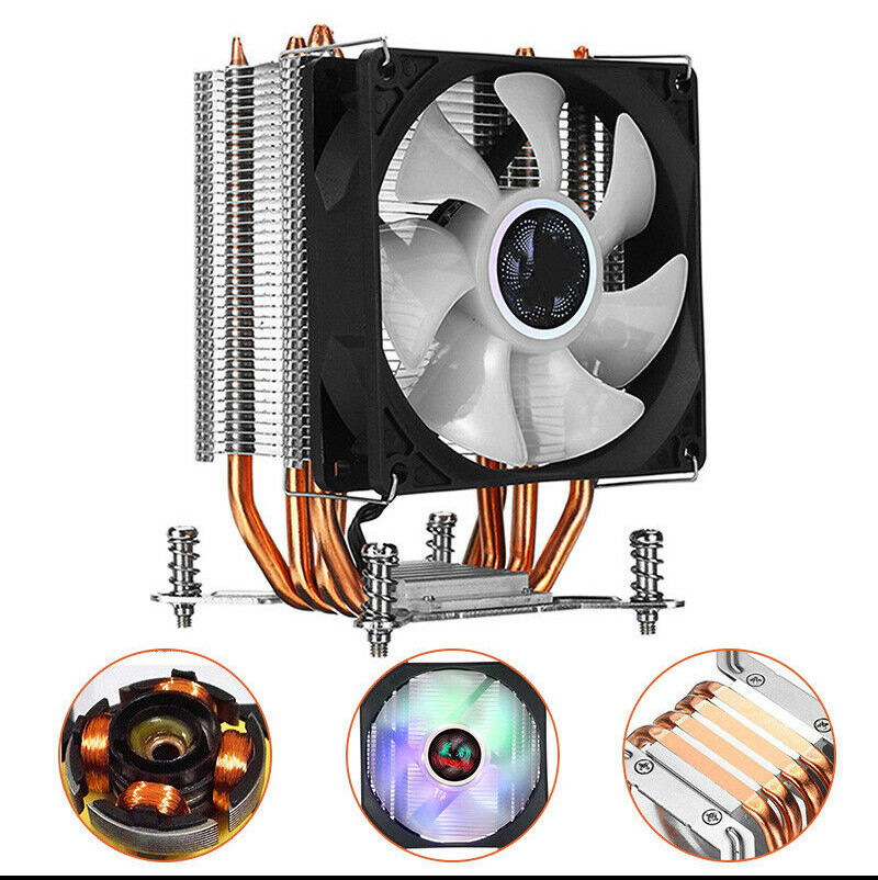 Heatsink CPU Cooler LED RGB Fan 4 Pin Intel LGA 2011 V2 V3 V4 2011-3 (PLZ READ)