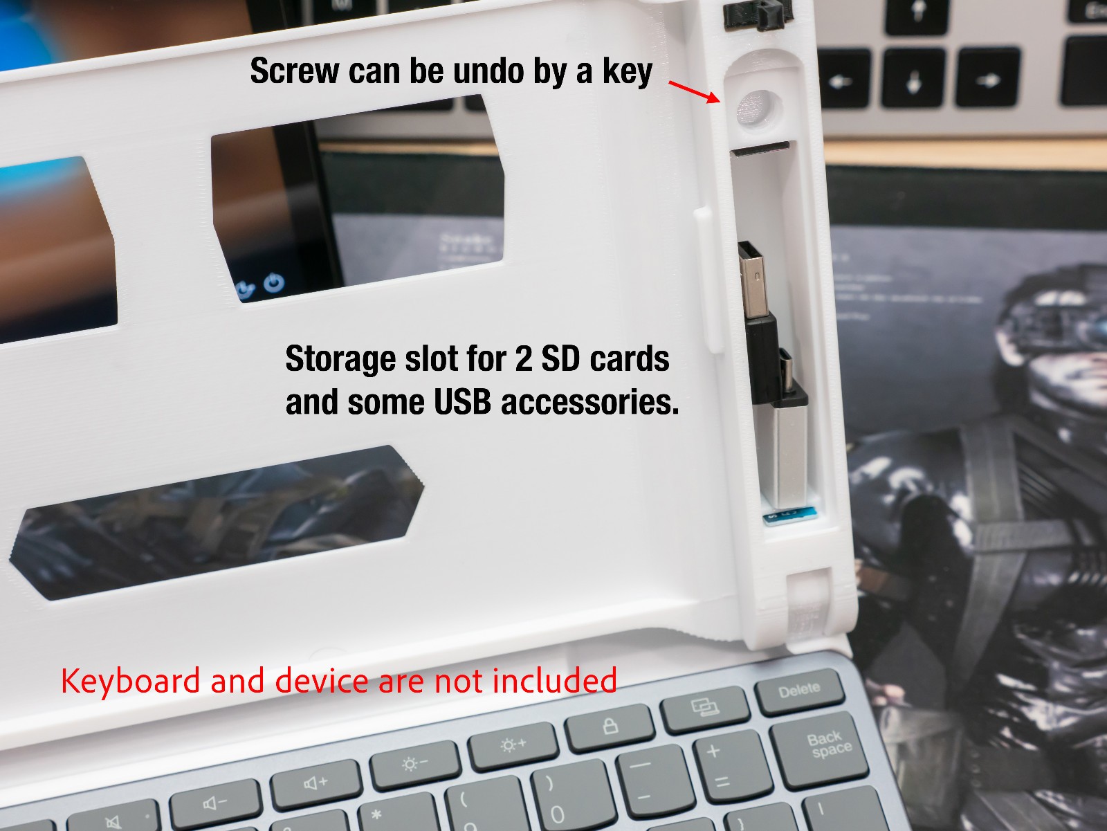 Legion Go 1 Keyboard Clamshell Attachment for Lenovo Multidevice Keyboard (PETG)