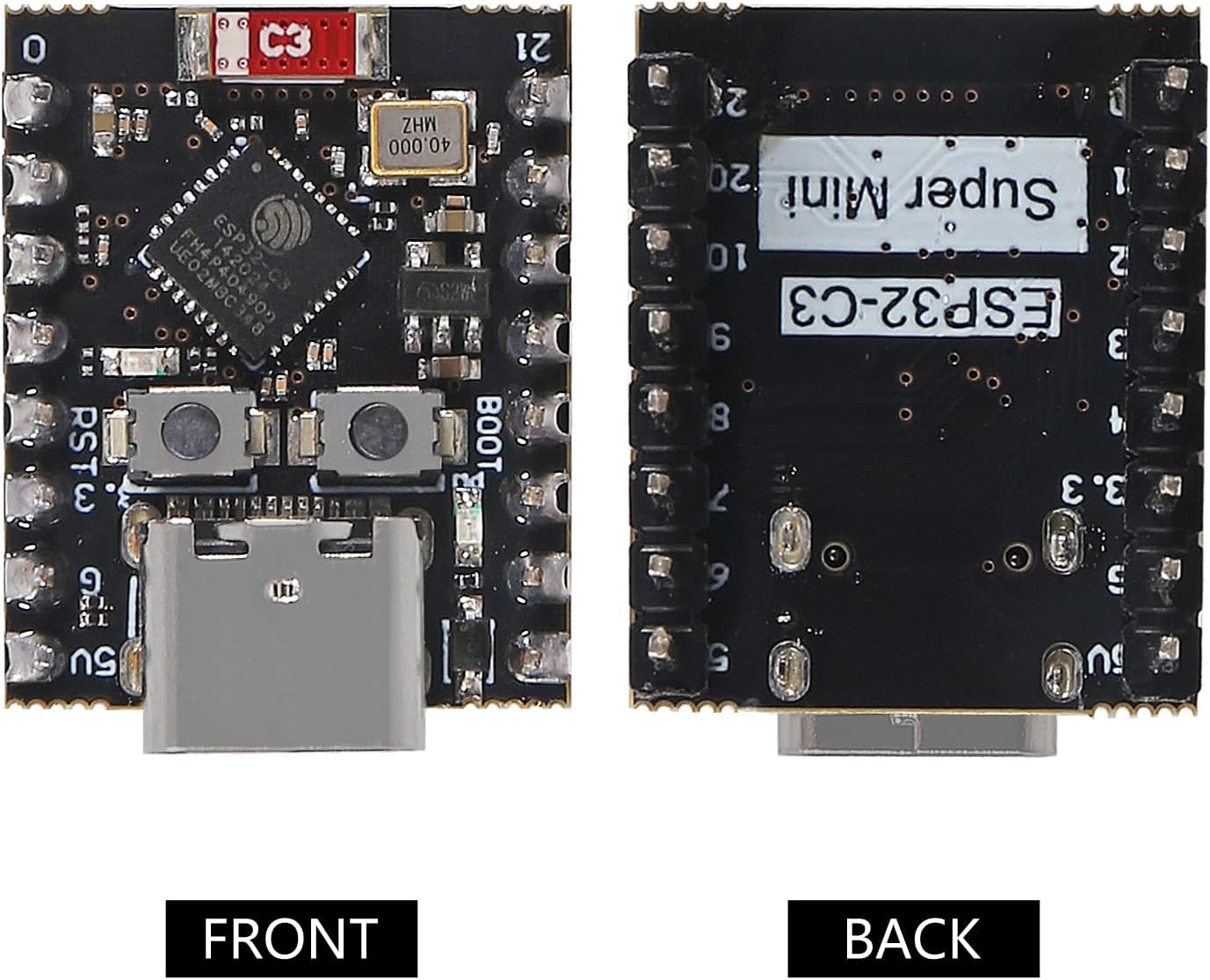 ESP32 C3 Mini Development Board 5Pcs ESP32C3 MCU WiFi Bluetooth Type C Single