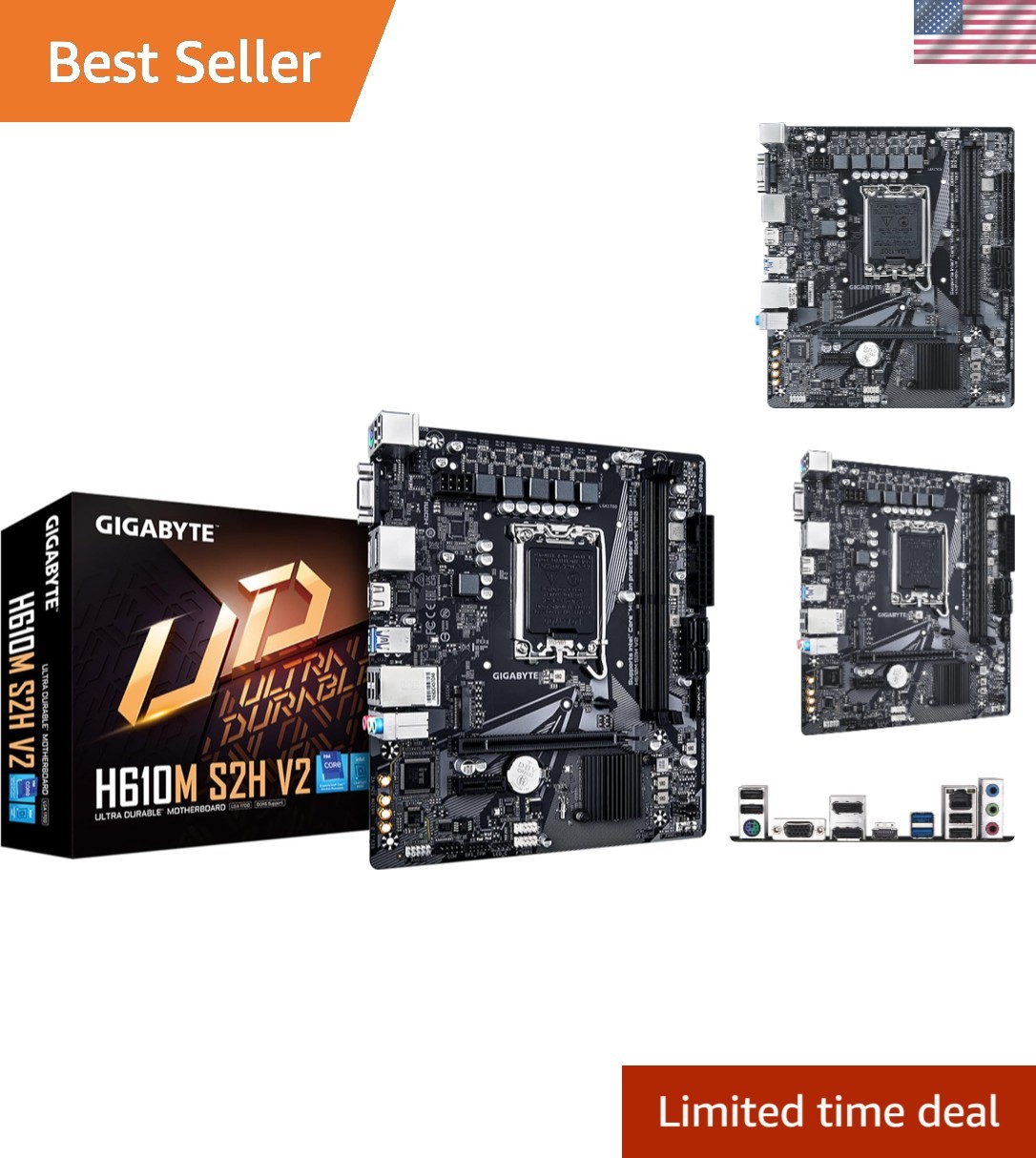H610M S2H V2: All-in-One Motherboard for Intel CPUs with Robust Connectivity
