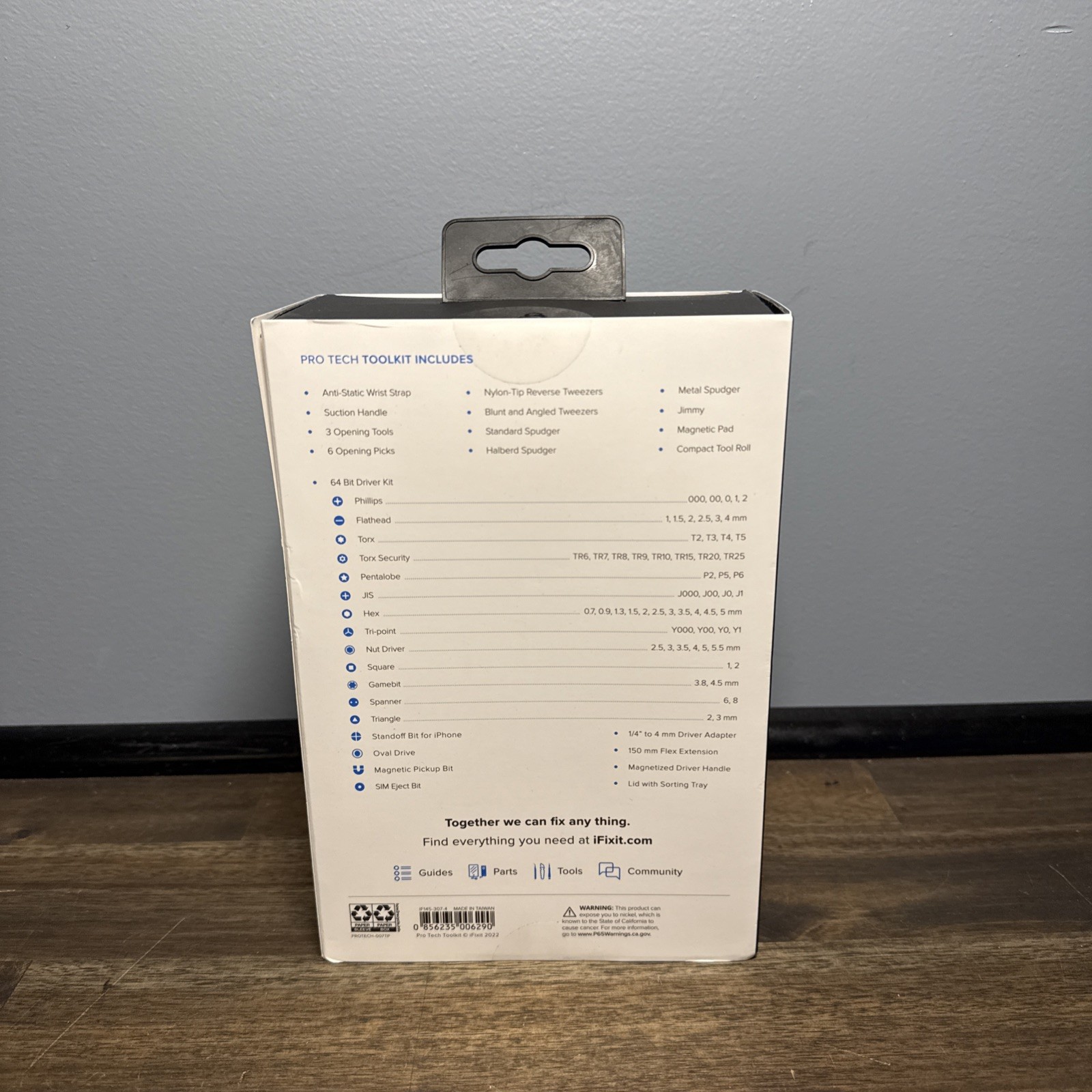 NEW iFixit Pro Tech Electrician Tool Set 64PC Black/Blue IF145-307-4
