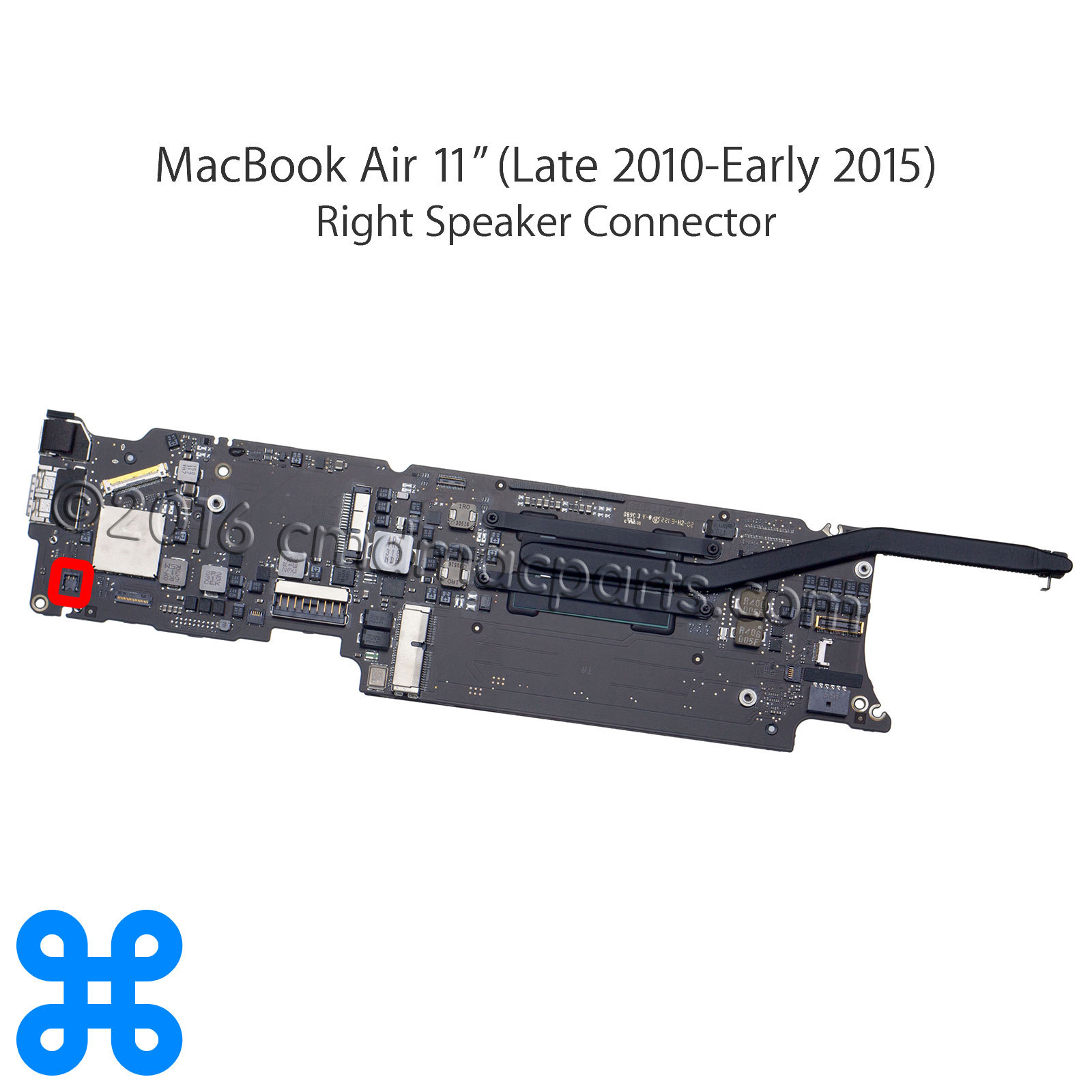 SPEAKER WTB CONNECTOR 2PIN – Apple MacBook Air 11″ A1370 A1465 13″ A1369 A1466
