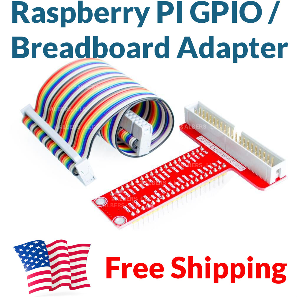 Raspberry Pi 2 3 GPIO Breakout Expansion Board Cable Breadboard Adapter T Shape