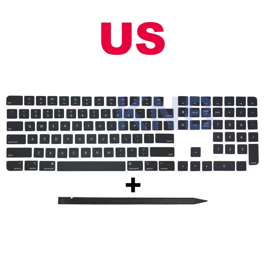 Original New A2520 Keycaps Keys For iMac Magic A2520 Keyboard Repair Black Key