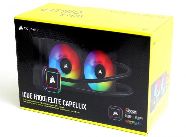 Corsair iCUE H100i Elite CW-9060046 CAPELLIX 240mm Radiator Liquid CPU Cooler