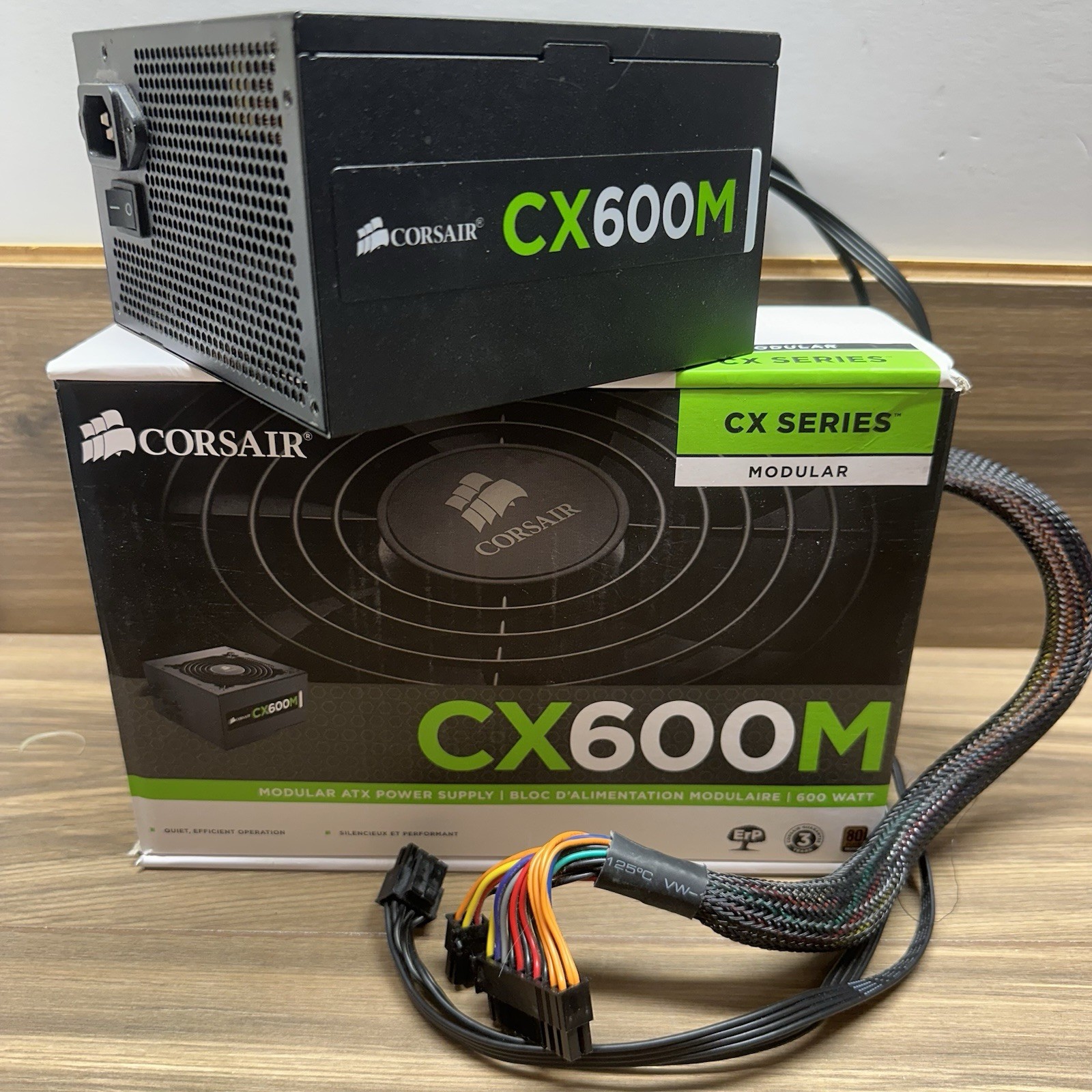 CORSAIR CX600M Modular ATX 600W Power Supply | Works Read Desc. | Parts Only