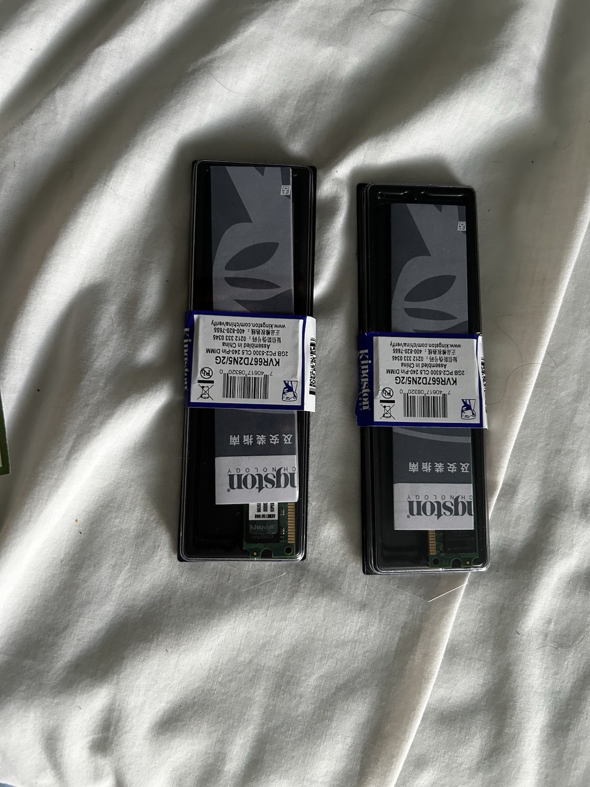 Kingston Memory PC3-10600 4GB (2x 2GB) DDR3 1RX8KVR1333D3S8N9/2G