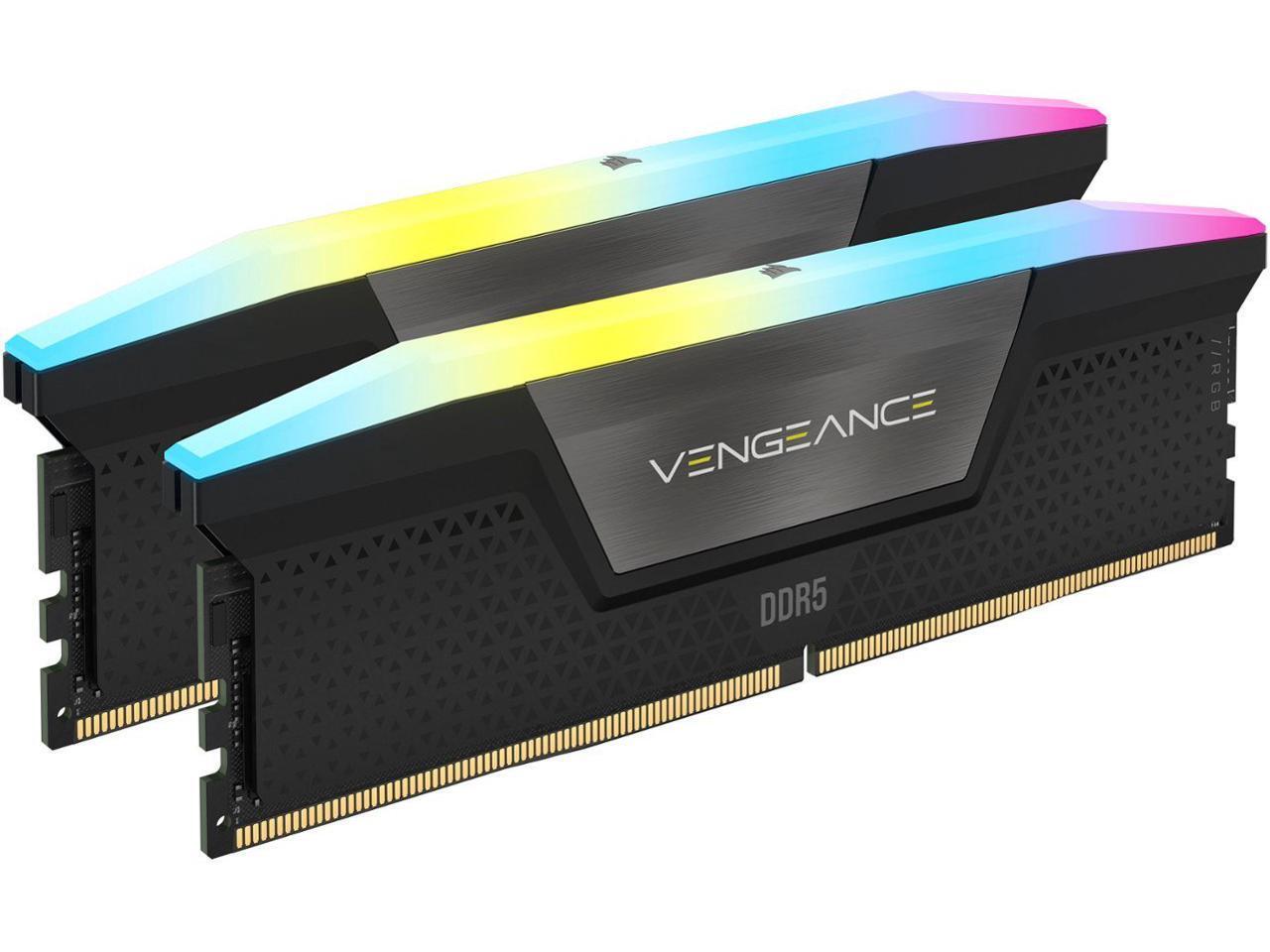 CORSAIR Vengeance RGB 96GB (2 x 48GB) 288-Pin PC RAM DDR5 6600 (PC5 52800) Deskt