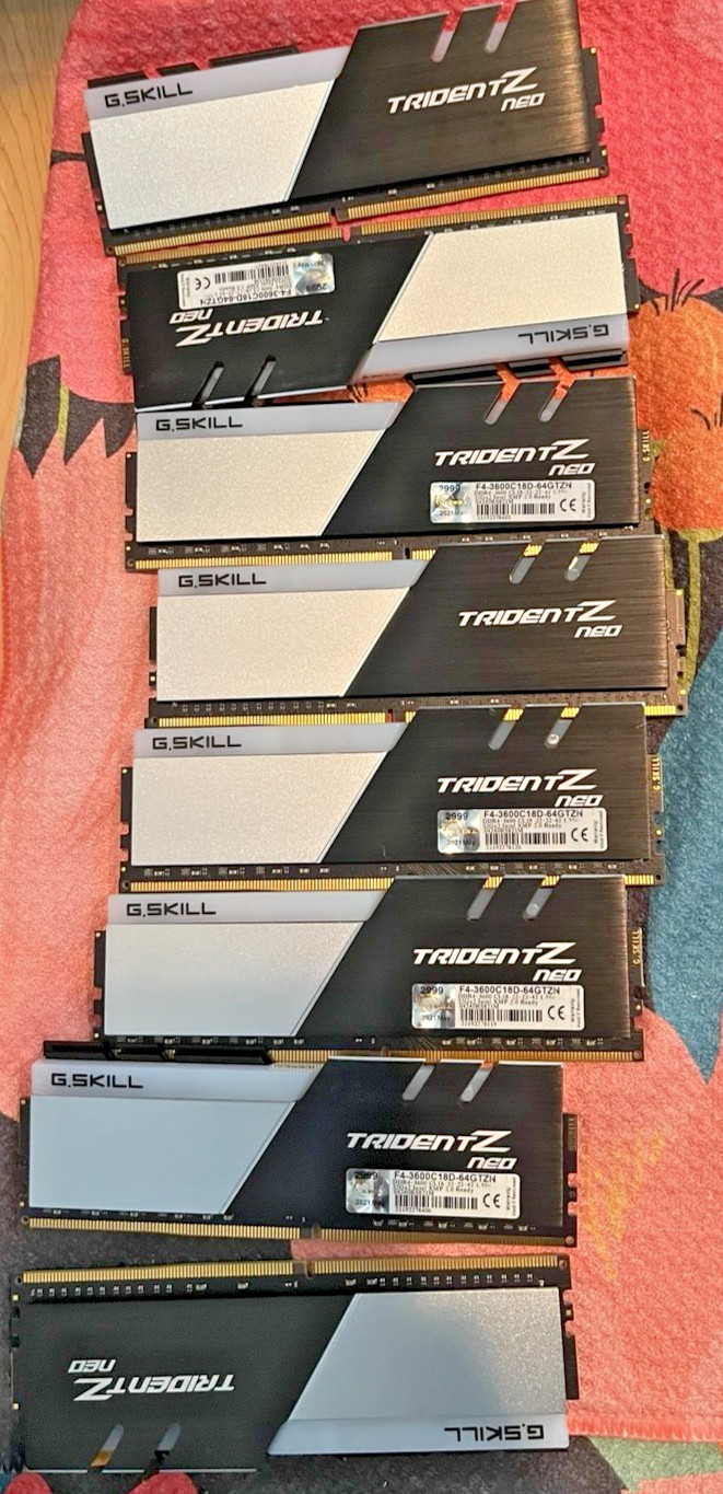 G.SKILL Trident Z Neo 64GB 2x32GB DDR4-3600 CL18 RGB RAM F4-3600C18D-64GTZN