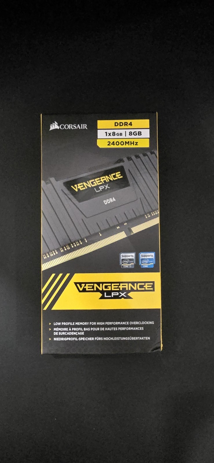Corsair Vengeance LPX 8GB DDR4 2400MHz Desktop RAM CMK8GX4M1A2400C16 NEW