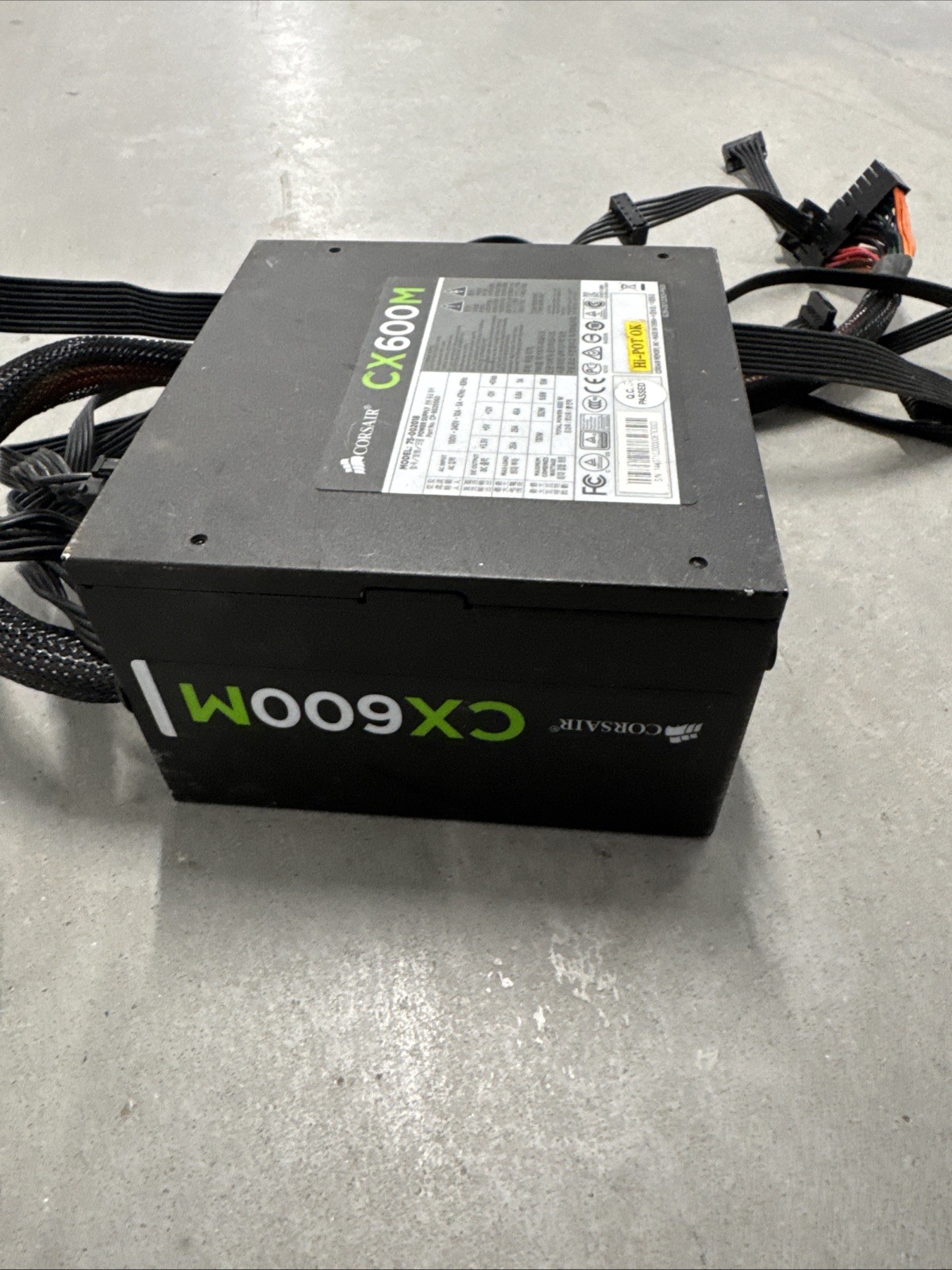 LOT OF 3 Corsair CX600M 750Watts Power Supply Model 75-002018 P/N: CP-9020061 –