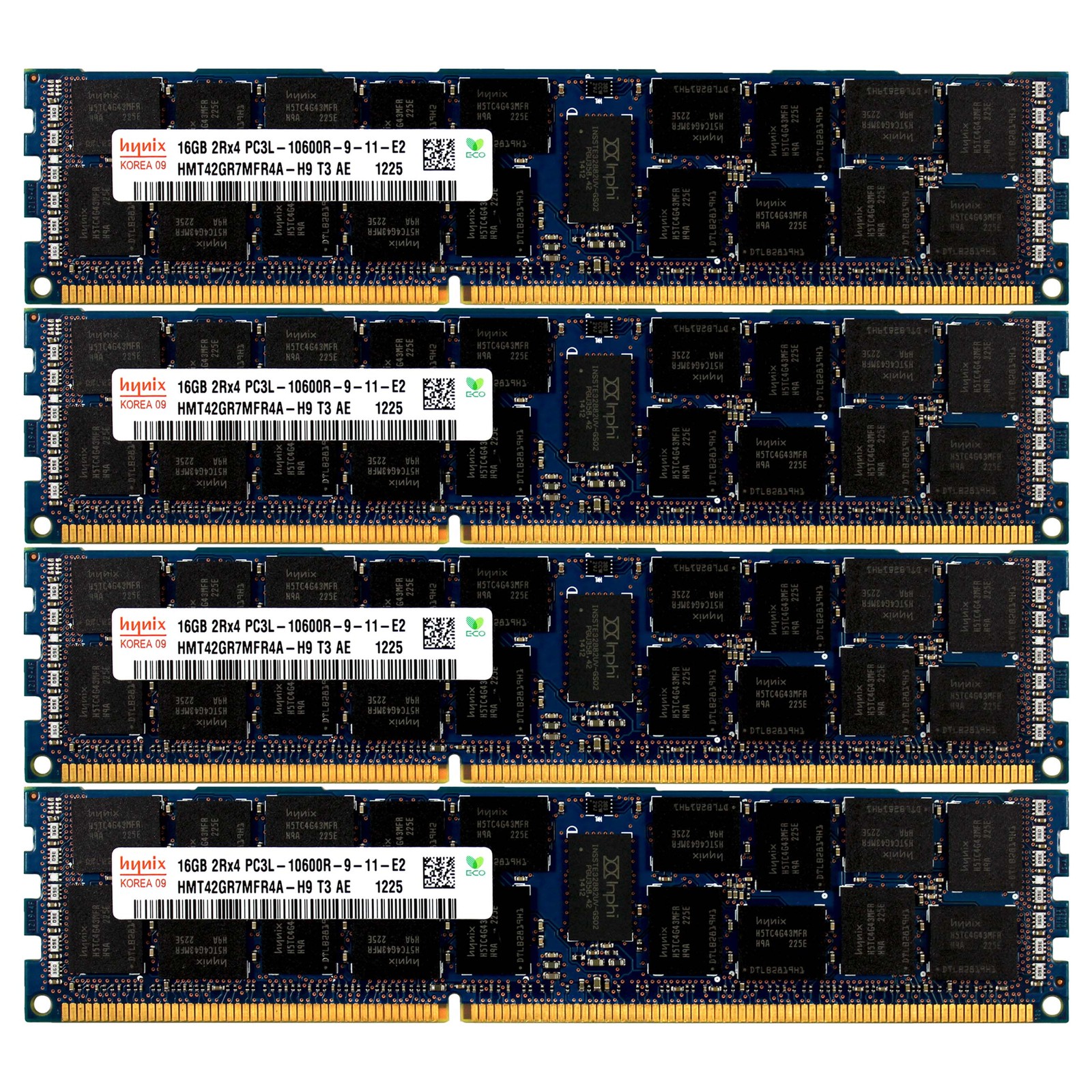 PC3L-10600 4x16GB DELL POWEREDGE R320 R420 R520 R610 R620 R710 R820 Memory Ram