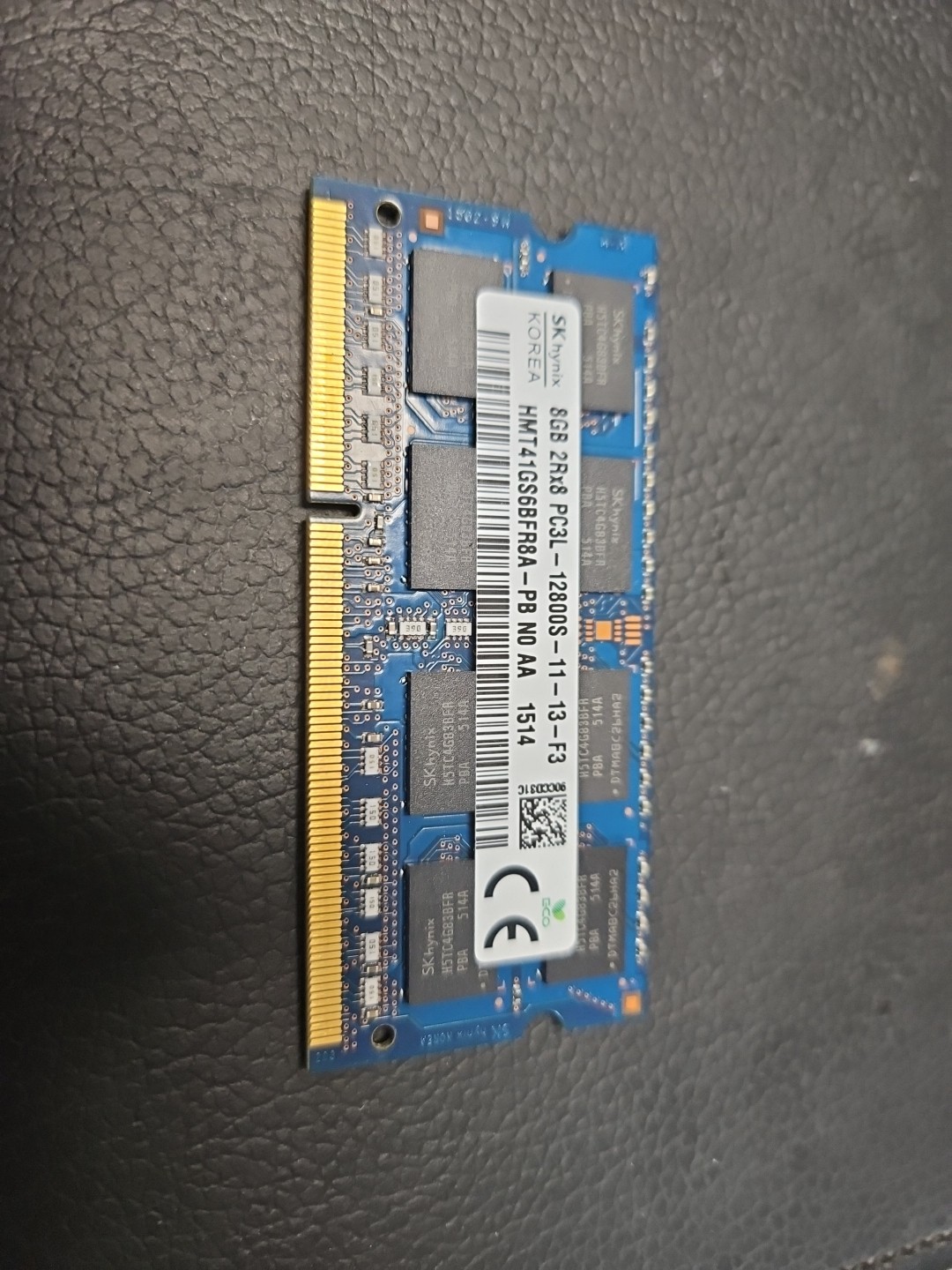 Hynix 8GB DDR3 1600 MHz PC3-12800 2Rx8 SODIMM Laptop Memory RAM HMT41GS6BFR8A-PB
