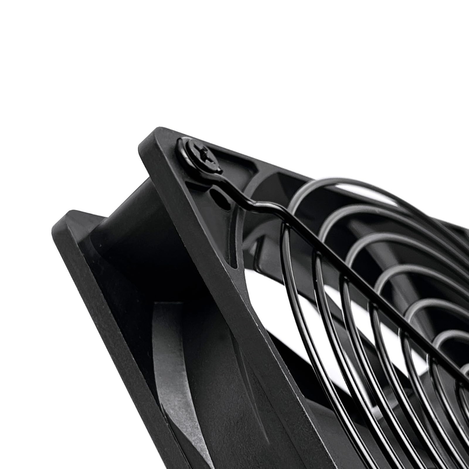 2 PCS 120mm Fan Grill pc Bracket (Black) 2PCS, Black