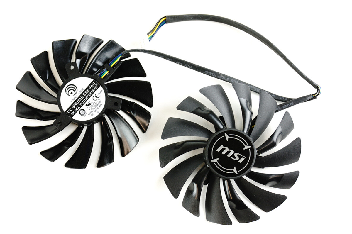 Full Set GPU Fans 95mm MSI 1050 1060 1070 1080 Ti Armor Gaming X PLD10010S12H…