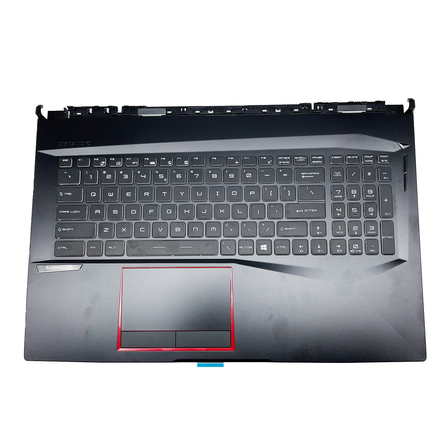 For MSI GE75 Palmrest Full Color Backlit Keyboard Non-Touchpad 3077E2C213Y Black